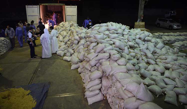 Narcotics substance worth half a million Kuwaiti dinars seized