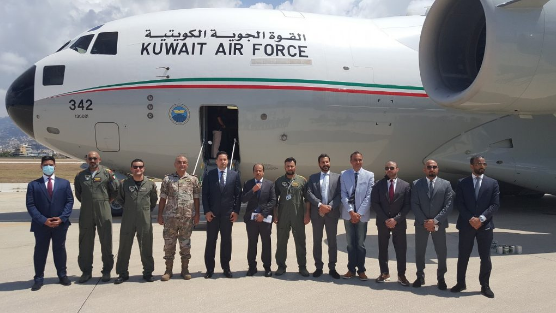 Two Kuwait aid planes land at Beirut airport