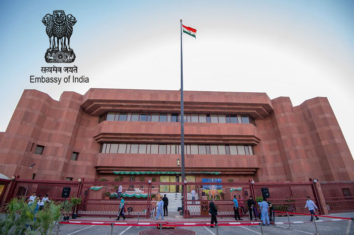 Indian Embassy request people to provide valid contact while contacting Embassy