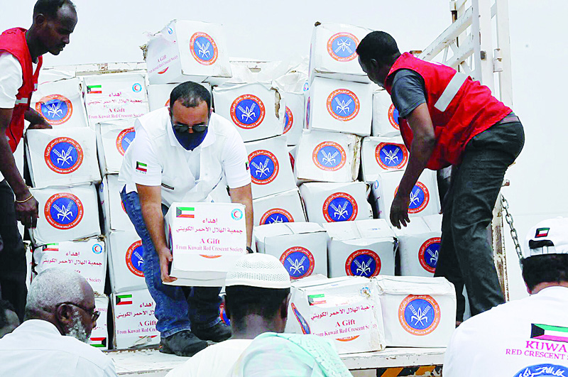 KRCS establishes camp for Sudan flood victims
