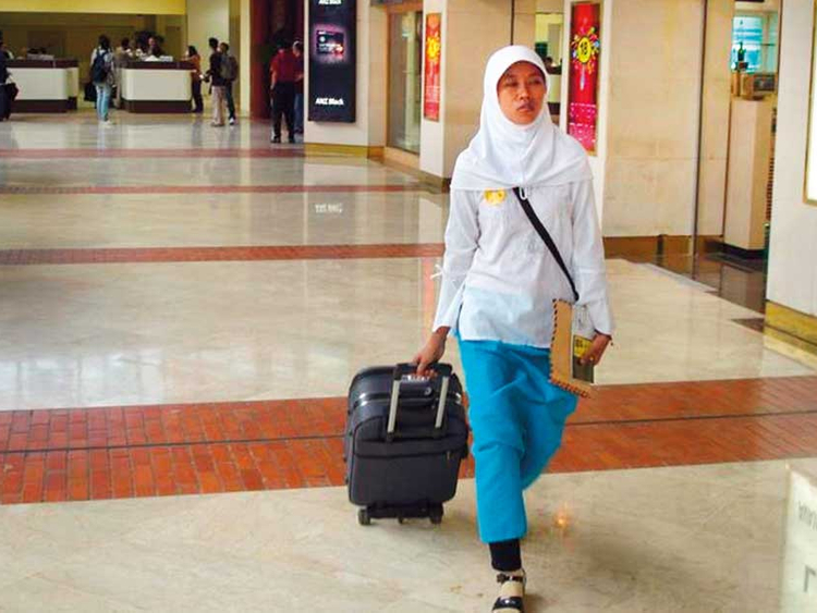 Domestic workers return Kuwait